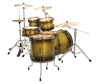   6pc Euro Config  Olive Burst  Drum Set w/ Free Mapex HW Pack   New