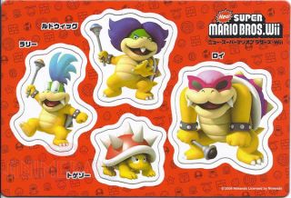 New Super Mario Bros Wii Magnet Collection Ensky Lemmy Koopa Red 