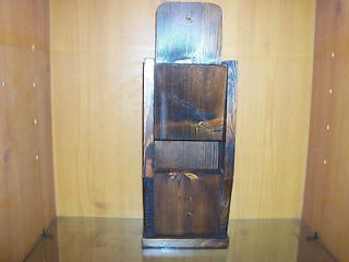 Pocket Wooden Wall / Mail Organizer Display Shelf  Stand Alone or 