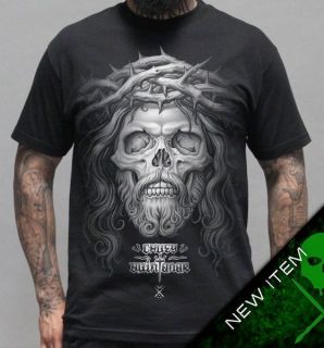 Sullen Crown of Thorns T Shirt Black clothing mens hip hop tattoo 