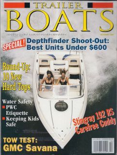 Trailer Boats Magazine October 1997 Depthfinder Shoot Out