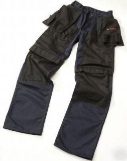 Bosch Workwear Mens Trousers Tough Work With Holsters Tall Leg 35