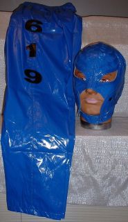 REY MYSTERIO Kids BLUE PANTS & MASK Wrestling OUTFIT