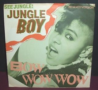 1981 Bow Wow Wow See Jungle remix 45, UK press with picture sleeve
