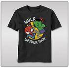 Marvel Comics Kawaii Toy Hulk vs Spidey Adult T Shirt New In Stock 