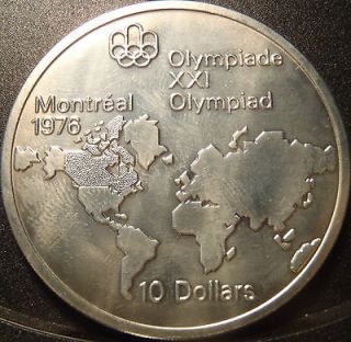 1976 Montreal Olympics silver 10 dollars