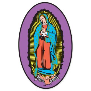 Virgen de Guadalupe car bumper sticker decal 5 x 3