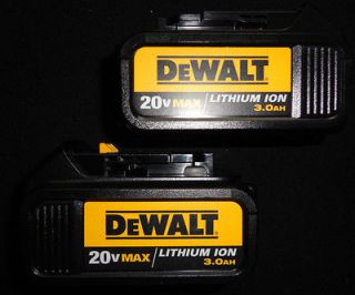 DEWALT DCB200 20V LITHIUM ION BATTERY PACKS X 2 NEW