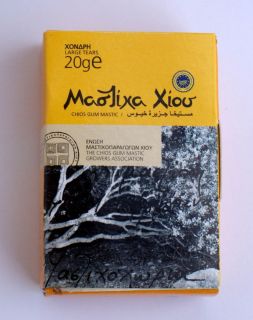 Greek chios mastic gum ( mastiha ) 20 gr box new