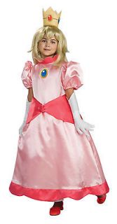 NEW Super Mario Brothers Child s Deluxe Costume Princess Peach 