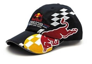 New Official Red Bull Racing Formula One F1 Team Cap Black NWT