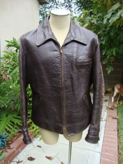 Vintage1940s Californian Horsehide Jacket 44 46 Bruce Willis 