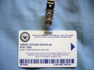 NCIS Leroy Jethro Gibbs   Special Agent   Prop Replica NCIS ID Badge