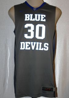   ELITE AUTHENTIC DUKE BLUE DEVIL # 30 BASKETBALL JERSEY SIZE L XL $120