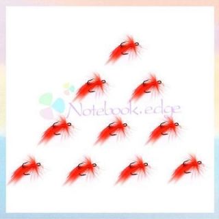   Fishing Treble Hooks Baits Fish Tackle Fishhook Red Bucktails Lures