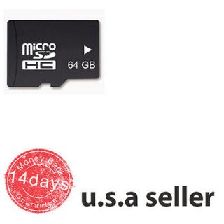   NEW 64G 64GB MICRO SD MicroSD SDHC TF MEMORY CARD + CASE + SD ADAPTER