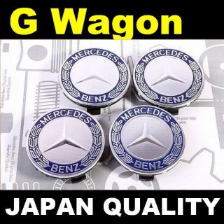 x4 Mercedes Benz Blue Logo Alloy wheel center caps G WAGON G500 G55 