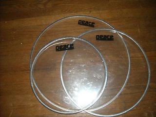 SET of 3 USED PEACE drum heads