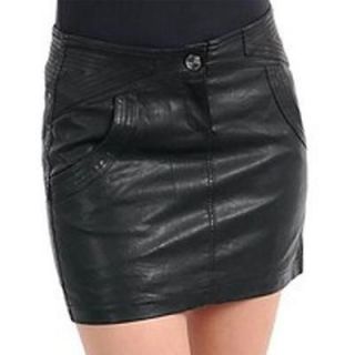 PS 12   XL Plus Size PVC Faux Stretchy Leather Club Sexy Mini Skirt 