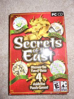   OF THE EAST PC COMPUTER GAMES SUDOKU PUZZLE SOLITAIRE MEMORY KID *NIB