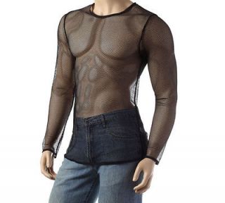 mens fishnet shirt in Mens Clothing
