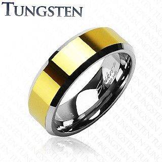 Newly listed MENS & WOMENS TUNGSTEN TWO TONE GOLD WEDDING RING SET 5 6 