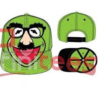 New Licensed The Muppets Groucho Kermit Ball Cap Snapback Baseball Hat