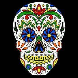 New Custom Dia De Los Muertos Skull Day Of the Dead Skeleton Cool Tee 