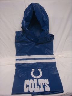 Indianapolis Colts Hooded Snap Up NFL Heavy Rain Poncho