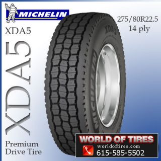 Michelin XDA5 275/80R22.5 22.5 tires semi truck tires 22.5 truck tires
