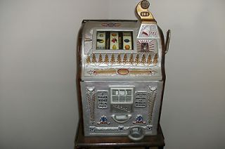 Antique 1929 Mills .25 cent Liberty Bell Slot machine /Very RARE 