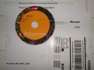 Microsoft MS Office 2010 Professional Pro Plus For 2 PCsBRAND NEW