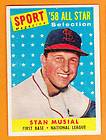 1958 Topps All Star Baseball Stan Musial #476   Vg/Ex Condition 