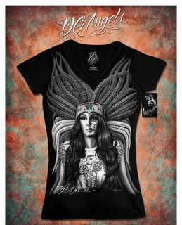   Mayan Mexican Calendar Sugar Skull DGA David Gonzales Women T Shirt