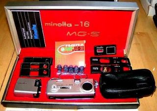 Minolta16 MG S Subminiature camera 16mm film WITH FULL COMPLIMENT OF 