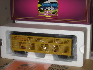 MTH PREMIER UNION PACIFIC STEEL SIDED STOCK CAR 20 94516 NEW WORK W 