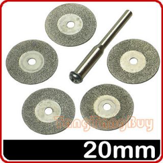 20mm 5PC MINI Diamond Cutting Discs Fit Rotary Tool, Dremel Tools 