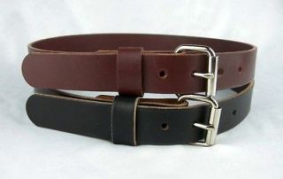   LEATHER WORK BELT_AMISH HANDMADE_BELTS​_MENS_1.25_BL​ACK_BROWN