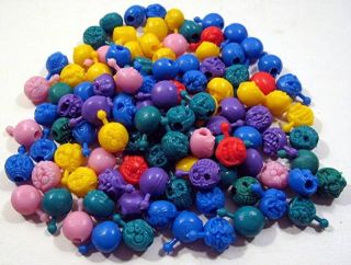 100 Old Monster Pop Beads 1980s Vending Machine Toys