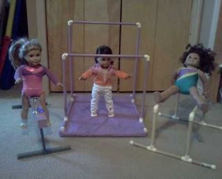American girl doll gymnastics beam, bars, and mat set  McKenna