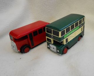 Thomas and Friends 2 Buses 1 Red and Bulgy Mobile Grocery Store