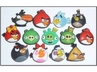 13 Pcs Cool Birds and Pigs Shoe Charms (Angry 13) Jibbitz