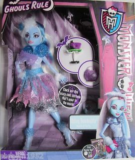 MONSTER HIGH GHOULS RULE  EXCLUSIVE DOLL   ABBEY BOMINABLE