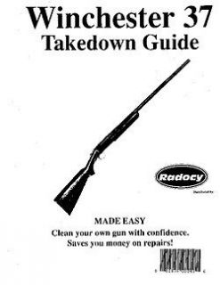 Winchester Model 37 Shotguns Takedown Guide Radocy
