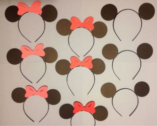   Mickey OR Minnie Mouse Ears Birthday Party Favors Costume Headband