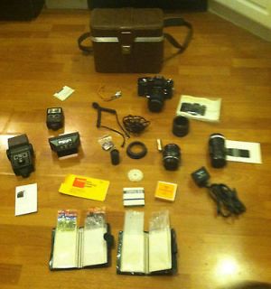 Excellent Minolta XE 7 Camera w/Lots of Accessories   Manuals, Lenses 