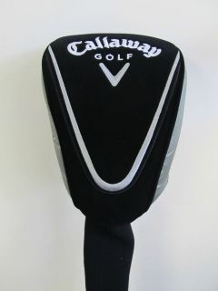 CALLAWAY GOLF DRIVER HEAD COVER BLACK & GREY FITS 460CC NEW
