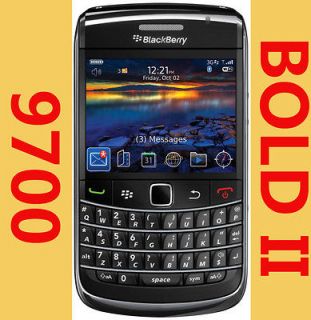   RIM Blackberry 9700 Bold BLACK 3G WIFI Cell Phone 4 AT&T Smartphone