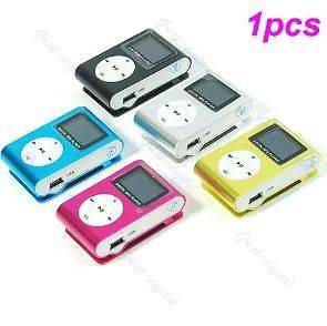 USB Mini Clip  Player LCD Screen Support Up To 16GB Micro SD TF 