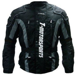 New Men Black Enduro Armor Jacket Motorcycle Touring Dual Sport Dirt 